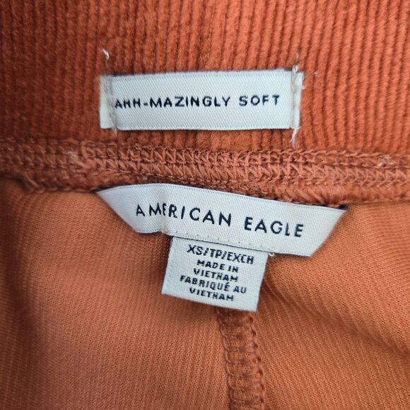 American Eagle Ahh-Mazingly Soft High Rise Corduroy Flare Pants Size XS - Picture 3 of 6
